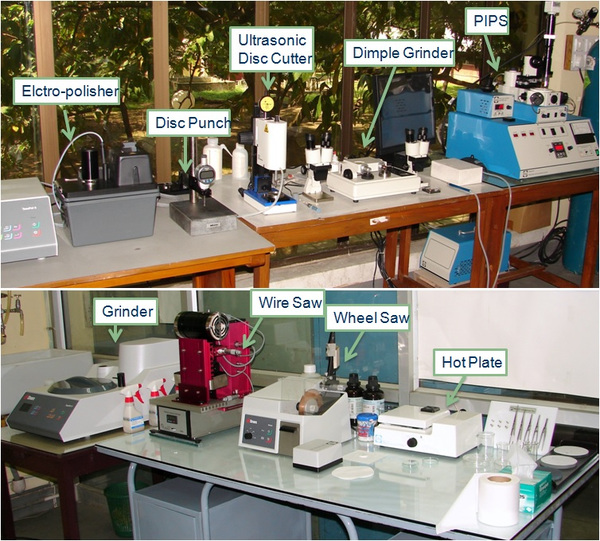 Cross-sectional TEM sample preparation unit